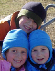 With my little brother & sister at the park 2001