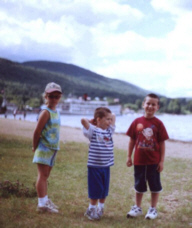 With my brother and sister in Lake George