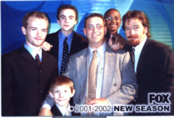 my dad w/the cast of Malcolm in the Middle